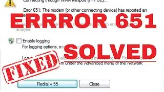 Как исправить ошибку 651 в Windows и широкополосном подключении