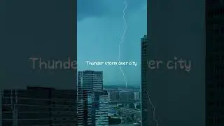 Thunder storm over city. #nature #thunder #thunderstorm