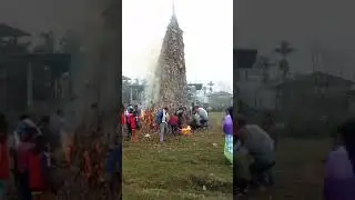 Burn the mage in Assam milan nagar in big ground