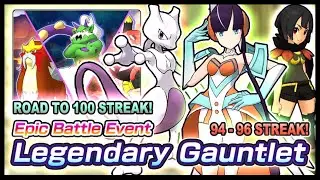 Anni May Clutches Streak 94! Road To 100! Legendary Gauntlet Win Streak #94-96 | Pokemon Masters EX