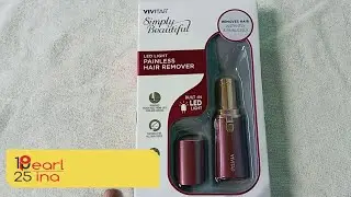 Vivitar Painless LED Facial Hair Remover Unboxing And Review
