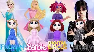 My Talking Angela 2 | Frozen VS Barbie VS Ragatha VS Wednesday Addams | NEW UPDATE  | cosplay 