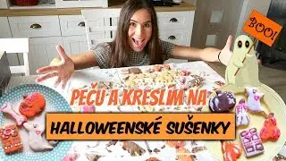 Peču a KRESLÍM NA HALLOWEENSKÉ SUŠENKY! 🎃| DIY
