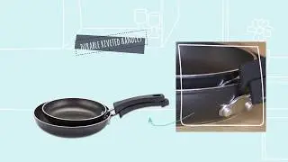 Prestige Kitchen Hacks 2 Piece Nesting Aluminium Frypan Set