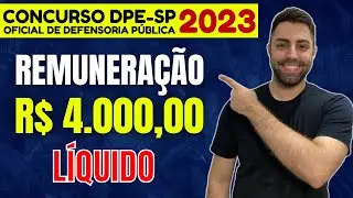 Remuneração de Oficial da Defensoria Pública AUMENTOU (CONCURSO DPE SP)