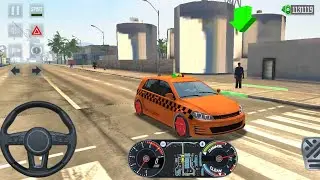 Taxi SIM 2022 Evolution | Volkswagen Golf Driving Miami City Driving Car Android Gameplay