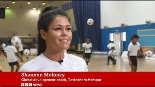 BBC News showcases AIA Tottenham Hotspur football clinics