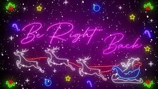 Animated Christmas Deer Neon Stream Overlay &ndash; Best for Twitch, OBS, and YouTube, stream overlays