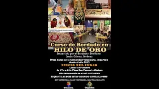 Fitur2022. Curso de Bordado en Oro de la Hdad. Salud y Esperanza de Albatera (Alicante)