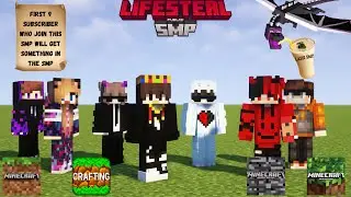 PUBLIC LIFESTEAL SMP FOR EVERYONE CRAFTING AND BUILDING,PE,JAVA,BEDROCK | LASSI SMP | IMGAMERAJAY