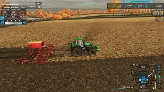 the oaks vlog 14 drilling the last of the winter wheat