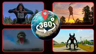 Found 61 & 67 Monsters on Google Earth — TOP 4 Terrifying Creatures (VR 360°)