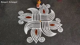 Thaipusam Special Simple Kolam | 3*3 Thai Madham Padi Kolam Design | Muggulu | Rangoli Kolangal