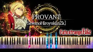 【ピアノ採譜】Fate/strange Fake OP / PROVANT - SawanoHiroyuki[nZk]:Jean-Ken Johnny & TAKUMA