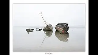 The famous Pin Mill Wrecks on the river Orwell