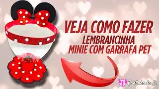  Lembrancinha da Minnie com Garrafa Pet e E.V.A – Fácil e Linda! 🎀