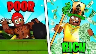 POOR to RICH in Roblox Brookhaven...😖💰🏡