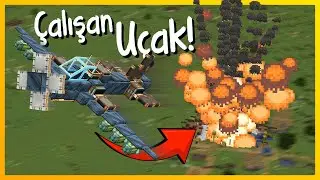 Minecraft Create Modu ile Bombardıman Uçağı Yaptım! | Minecraft Create