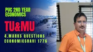 PUC 2nd Year Economics Total Utility and Marginal Utility FIX 4 Mark #2024-25