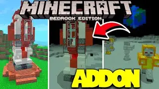 NOVO ADDON/MOD DE VIAJAR PRA LUA NO MINECRAFT PE 1.21! (MINECRAFT BEDROCK)