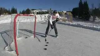 How to Backhand Topshelf Hockey backhand shot