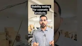 Stability testing for cosmetic products.