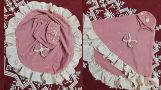 New Design Baby Scarf Cutting And Stitching Step By Step Full Video..Baby Hijab,..