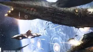 Earth destroyed by Aliens and seeking to exterminate humanity Epic Space Battle