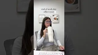 ASMR office clean & reset after work 🤍 #aesthetic #cleaning