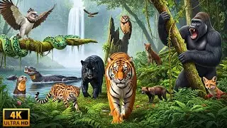 Animals of Amazon 4K: Colorful Birds & Hidden Wildlife in Relaxing Nature Scenes