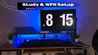 NEW WFH Setup Upgrade 💻 | Table, Mac, LED Lights Full Setup | Work from Home Desk Part 2 (2025)