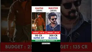 Kaithi vs Master movie comparison Box-office collection worldwide gross | #shorts