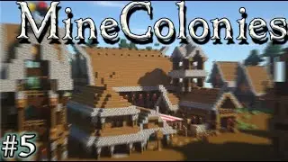 Kingdom Growth, Building School and Hospital and upgrades | Minecolonies S2E5