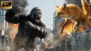 KING KONG vs NINE-TAILED FOX | The Mythical Titan Invasion in the City | Monsterverse Compilation