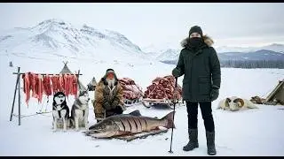 7,00000kg Sheep and Big Fish Hunt in &minus;71&deg;C Yakutia | Feeding an Frozen Village |Extreme Survival