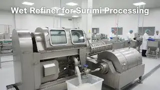 Surimi machinery: Wet Refiner for surimi processing
