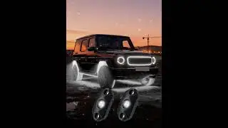 Universal White LED Rock Light Kit - Light Effect Showcase#automotive  #ledlights#offroad