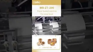 High speed paper bucket machine best choice for salad bowl and popcorn cup by ZJ good machinery