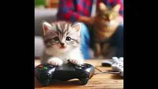 cat play video game #cat #kitty #funny #kittty #cute #cuteanimal #kittey #cutecat #catcute #pets