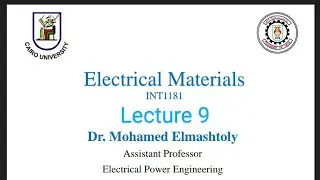 Magnetic Properties - Electrical Materials Lecture 9