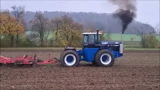 The only Ford 1156 articulated tractor in Switzerland, in action. Field Cultivating #Bigtractorpower