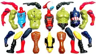 AVENGERS TOYS MARVEL'S HULK, SPIDER-MAN,CAPTAIN AMERICA, WOLVERINE,SIRENHEAD SUPERHERO TOYS VIDEOS