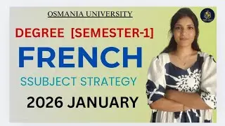FRENCH | SEMESTER-1 | IMPORTANT QUESTIONS | OSMANIA UNIVERSITY | DEGREE | &lrm;⁨@shivanipallela⁩&nbsp; 