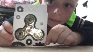 unboxing  GOLD FIDGET SPINNER