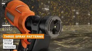 Tacklife Paint Sprayer, SGP15AC Electric Paint Spray Gun, 3 Spraying Patts, 900 ml Paint Container