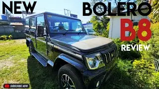 New 2025 Bolero Facelift B8 Turbo Manual Review, Black Colour Looks Amazing & Sleek! 😍🔥 