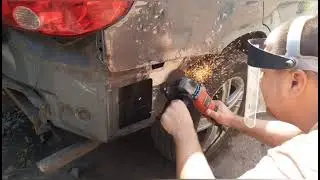 Лечение болячки на mitsubishi outlander. Ремонт задних арок!!!