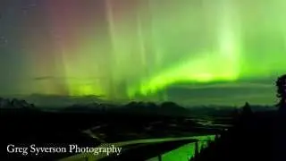 Aurora Alaska Greg Syverson Time-lapse slow moving