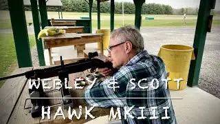 Webley & Scott Hawk MK III first trip to the range. Really impressed!