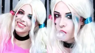 Sminkar MoaMurderess till Harley Quinn